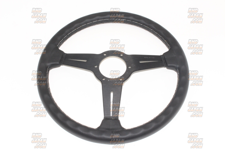 NARDI Classic Steering Wheel Black Smooth Leather Black