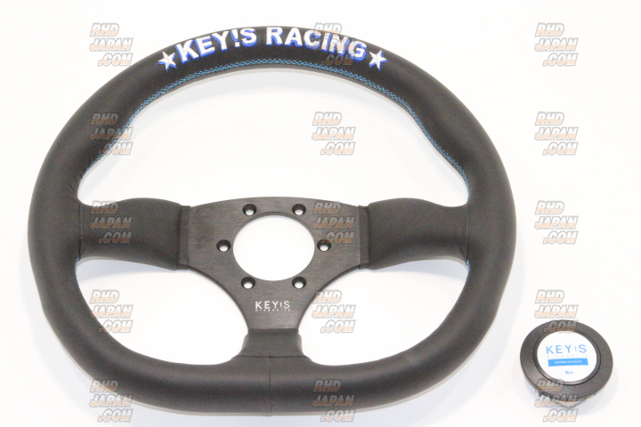 KEY'S RACING ステアリング D-shape type Key's Racing D-Shape Type 345Φ Suede Steering Wheel | Miami