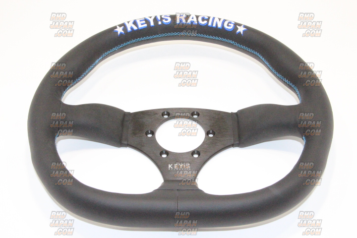 KEY`S Racing Steering Wheel Semi Deep D-Shape Type - Leather