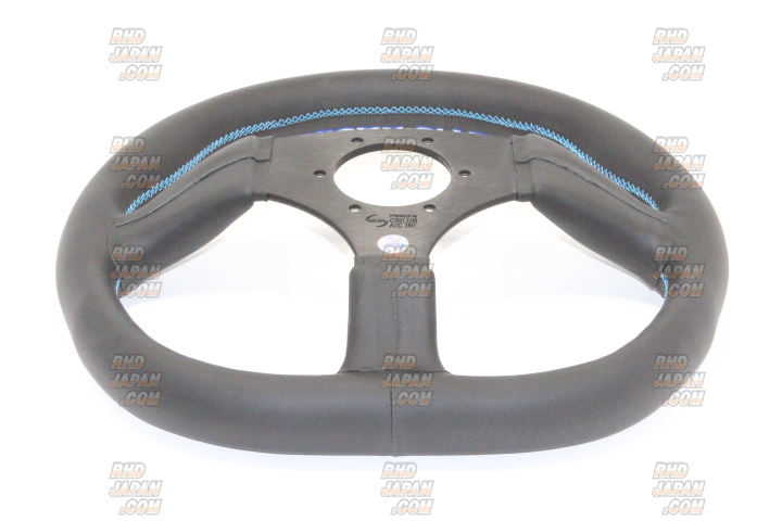 KEY`S Racing Steering Wheel Semi Deep D-Shape Type - Leather