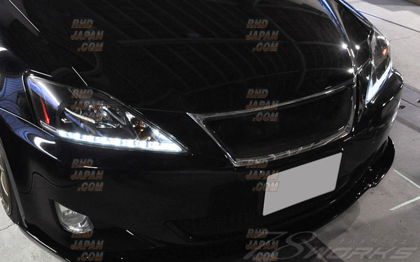 78 Works L Line Headlight Set Black Chrome - GSE20 GSE21 GSE25 78 Works L Line Headlight Set Black Chrome - GSE20 GSE21 GSE25