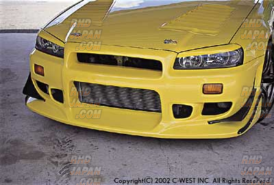 C-West N1 Front Bumper 2 PFRP - BNR34 - RHDJapan