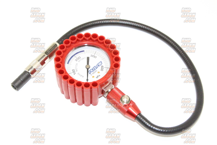 Rays Tire Pressure Air Gauge R-RAG60 - Red