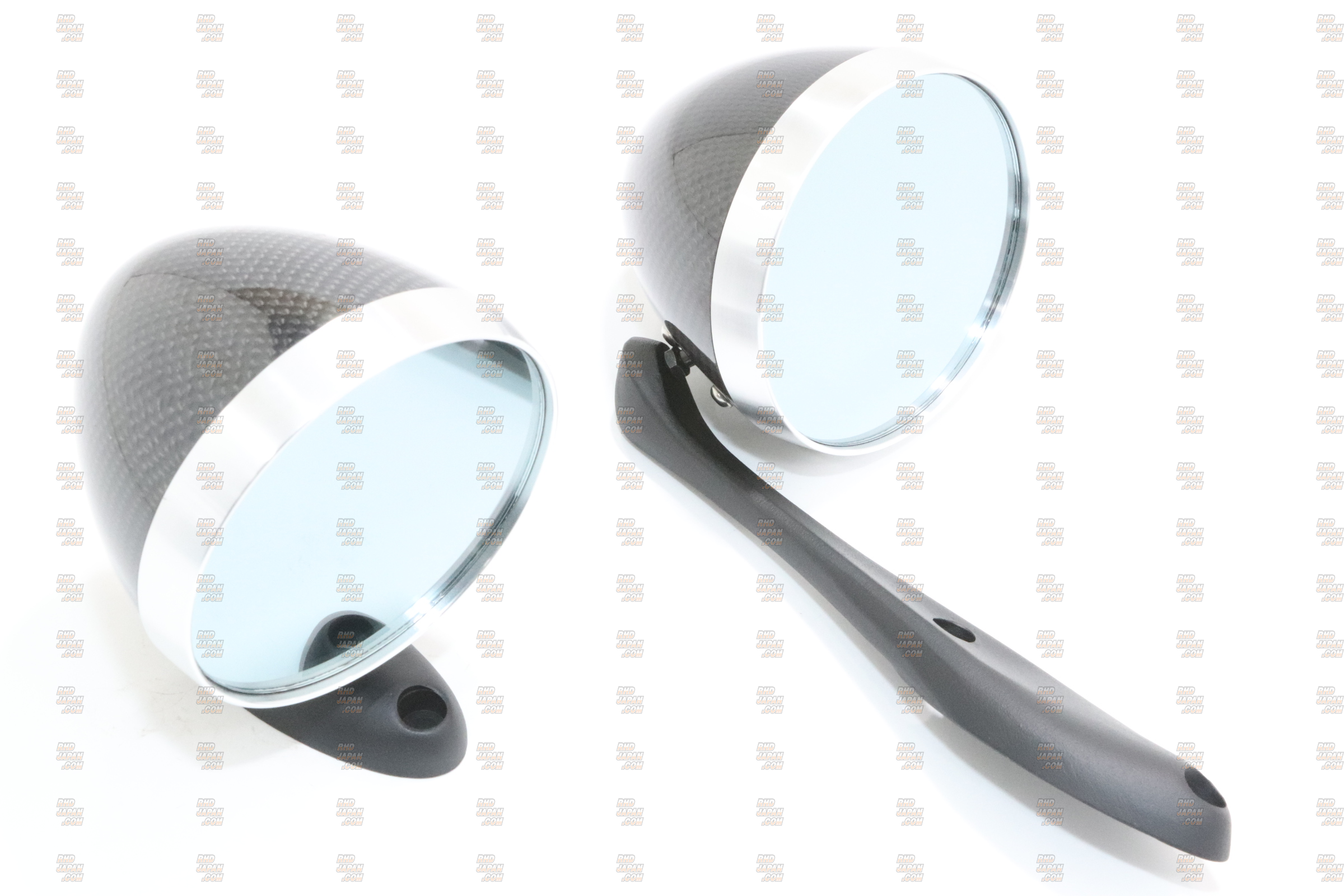 Zoom Engineering Racing Mirror Black Carbon Long Arm - NA6CE NA8C NB6C NB8C