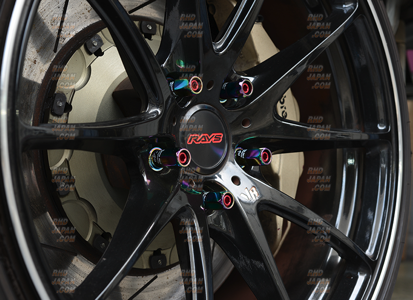 Kyo-Ei Racing Composite R40 Glorious Black Lock & Nut Set - M12xP1 