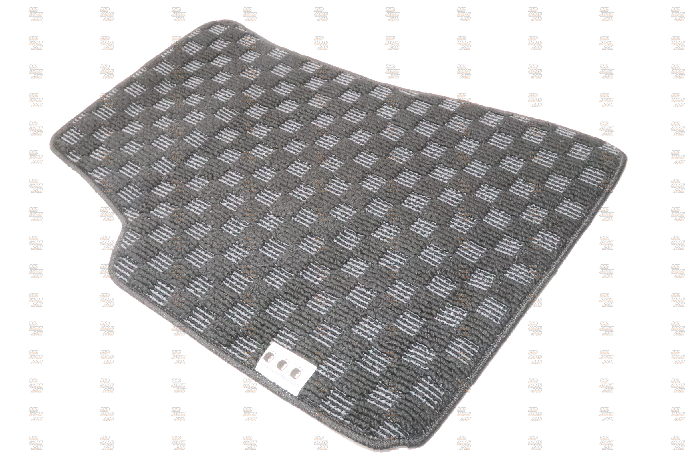 G-Corporation Checkered Floor Mat Set Black x Gray - S13 PS13