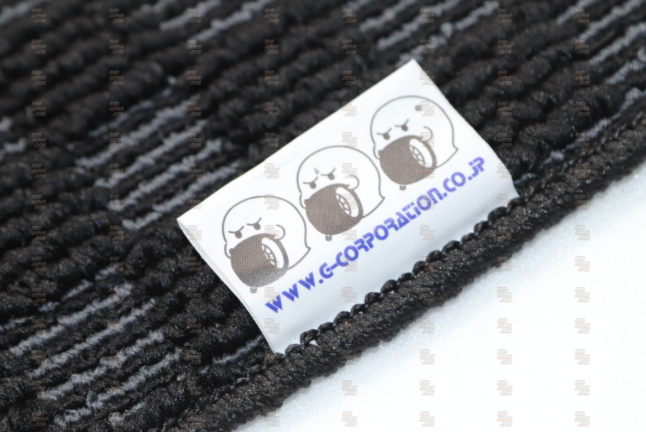 G-Corporation Checkered Floor Mat Set Black x Gray - A31 - RHDJapan