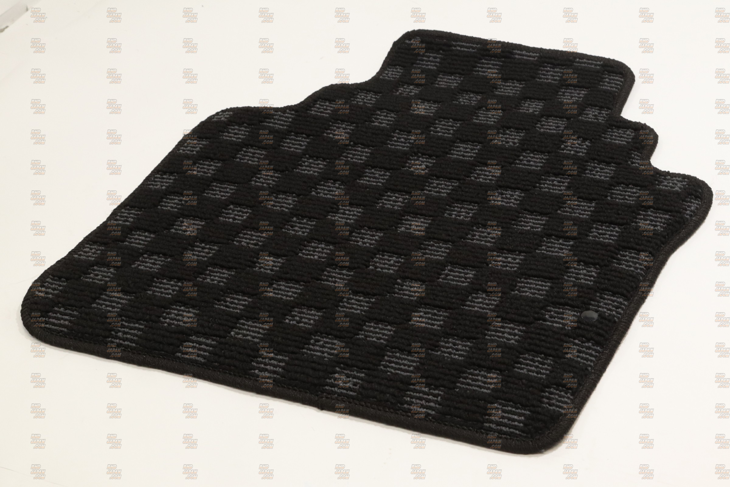 G-Corporation Checkered Floor Mat Set Black x Gray - A31 - RHDJapan
