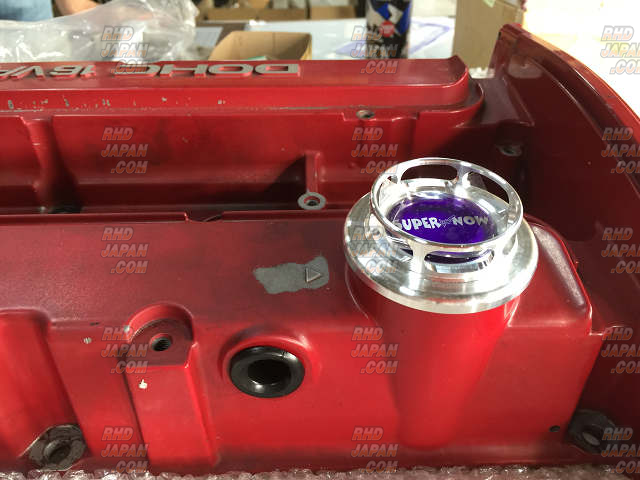 Super Now Super Light Oil Filler Cap - Gun Metal Mazda M35/M36 X P4.0