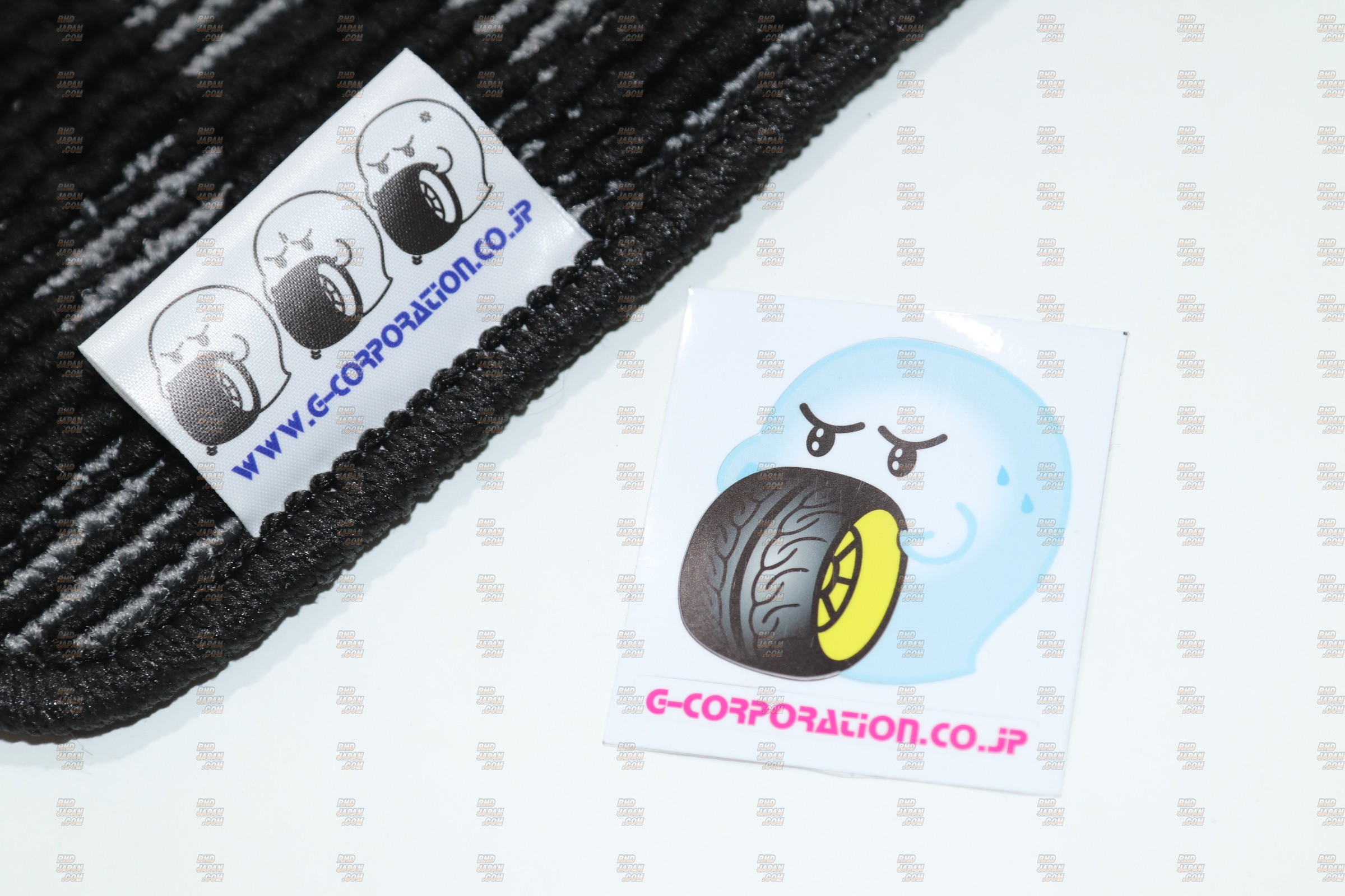 G-Corporation Checkered Floor Mat Set Black x Light Gray - JZX110