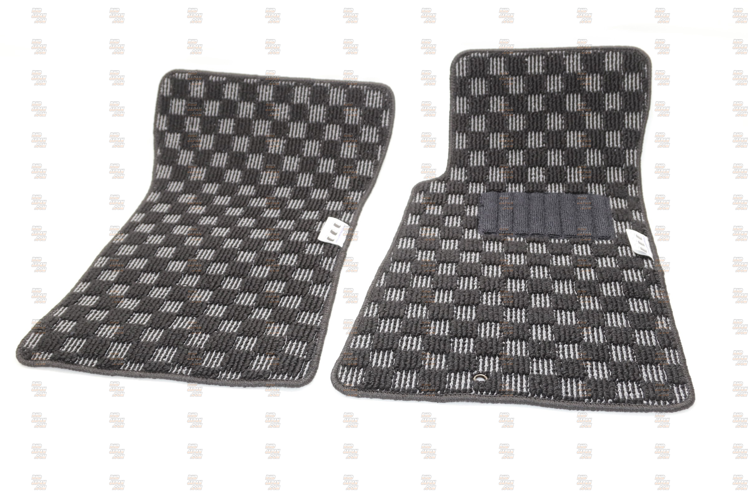 G-Corporation Checkered Floor Mat Set Black x Light Gray - Chaser