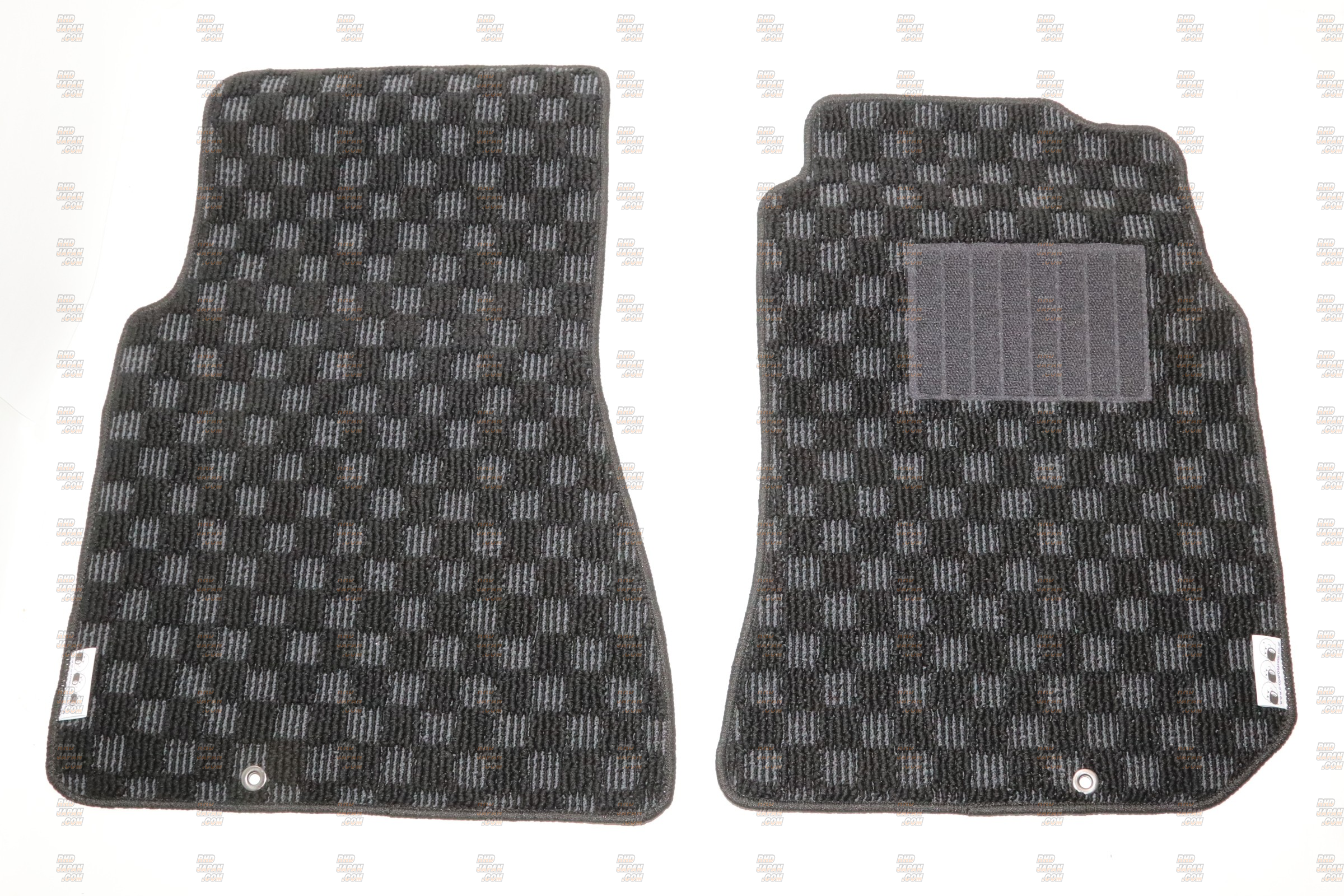 G-Corporation Checkered Floor Mat Set Black x Gray - JZZ30 JZZ31