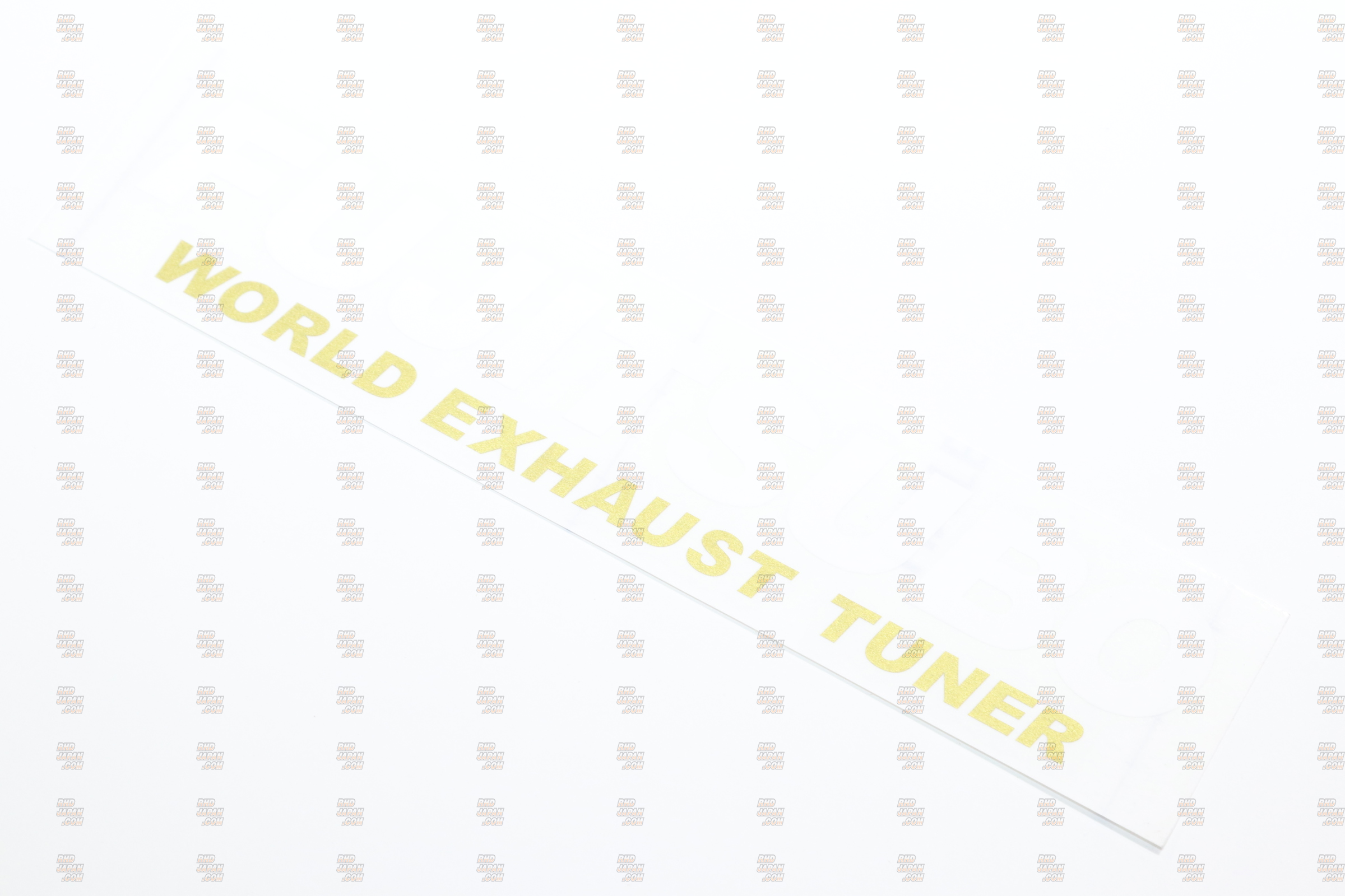 Fujitsubo WORLD EXHAUST TUNER Sticker - White Gold