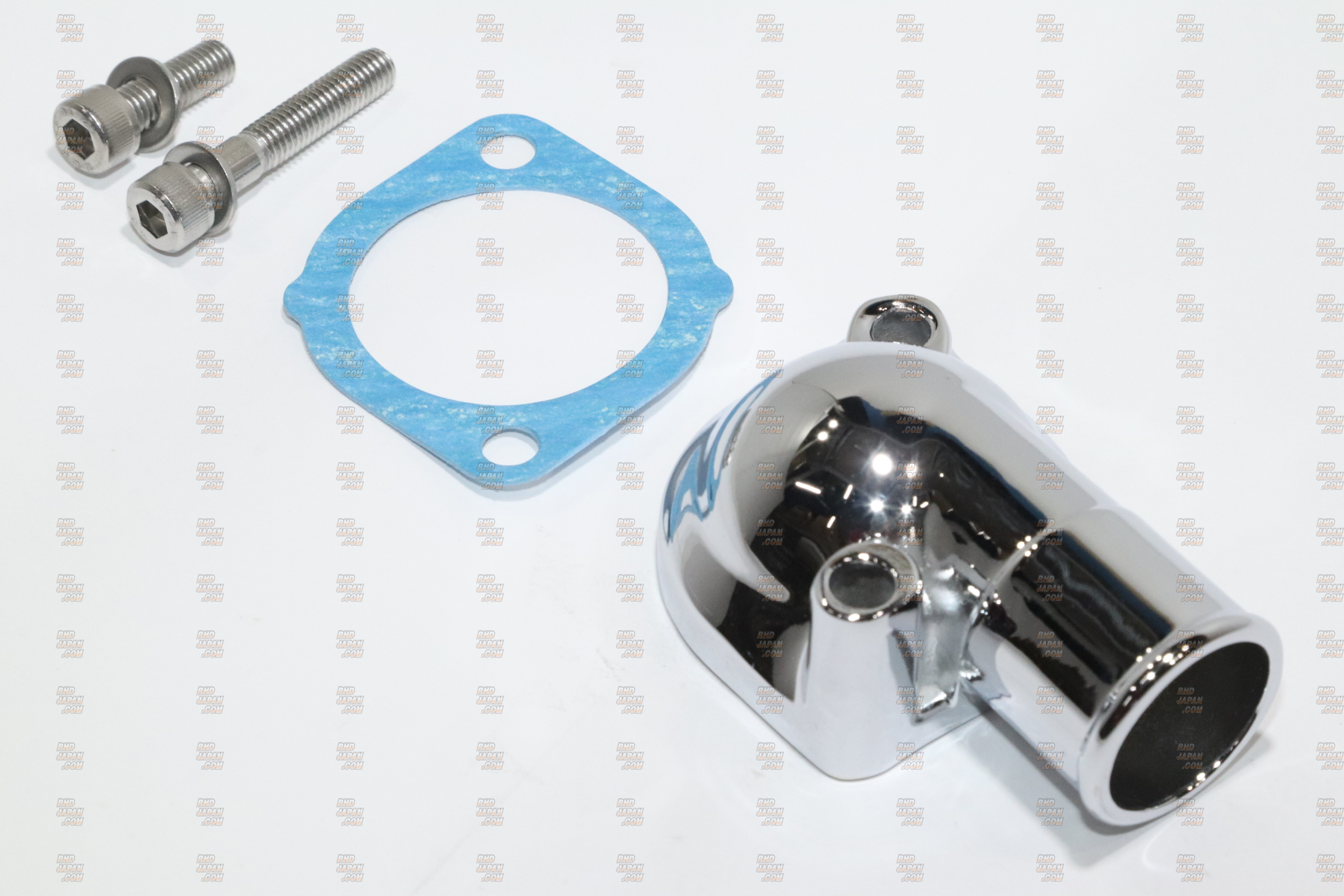 Kameari L-Type Plated Thermostat Cover Housing - 2 Bolts