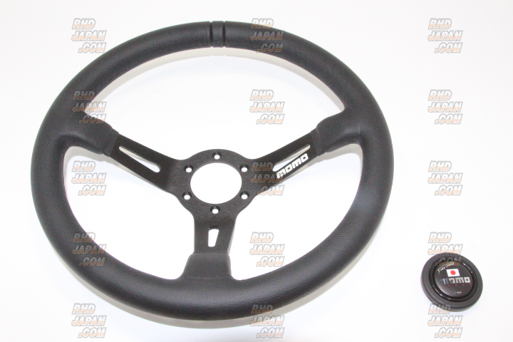 MOMO Full Speed Steering Wheel 348mm - Black - RHDJapan