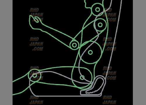 Bride Sports Seat Streams Cruz - Gradation BE - RHDJapan