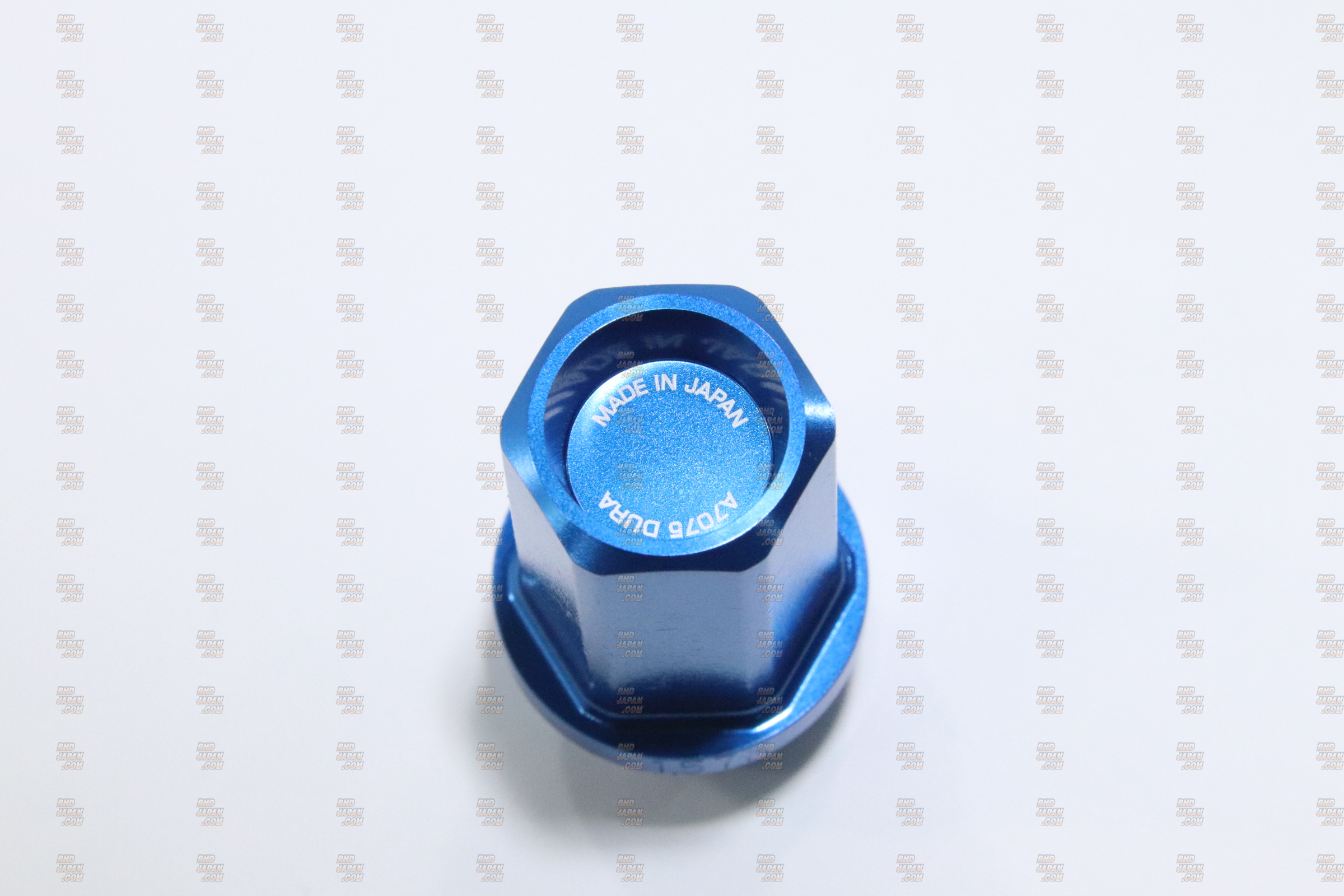 Rays L42 Dura-Nuts Straight Lug Nut 4pc - M12 X 1.5 Blue - RHDJapan