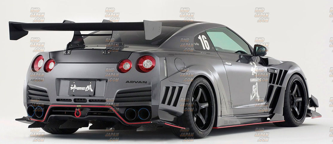 Varis Rear Bumper L/R Louver FRP - GT-R R35 from 2009 - RHDJapan
