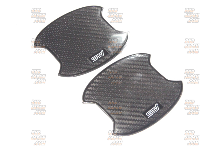 STI Door Handle Protector Set Black Carbon Weave Pattern - BRZ ZC6 ZD8 86 ZN6 GR86 ZN8