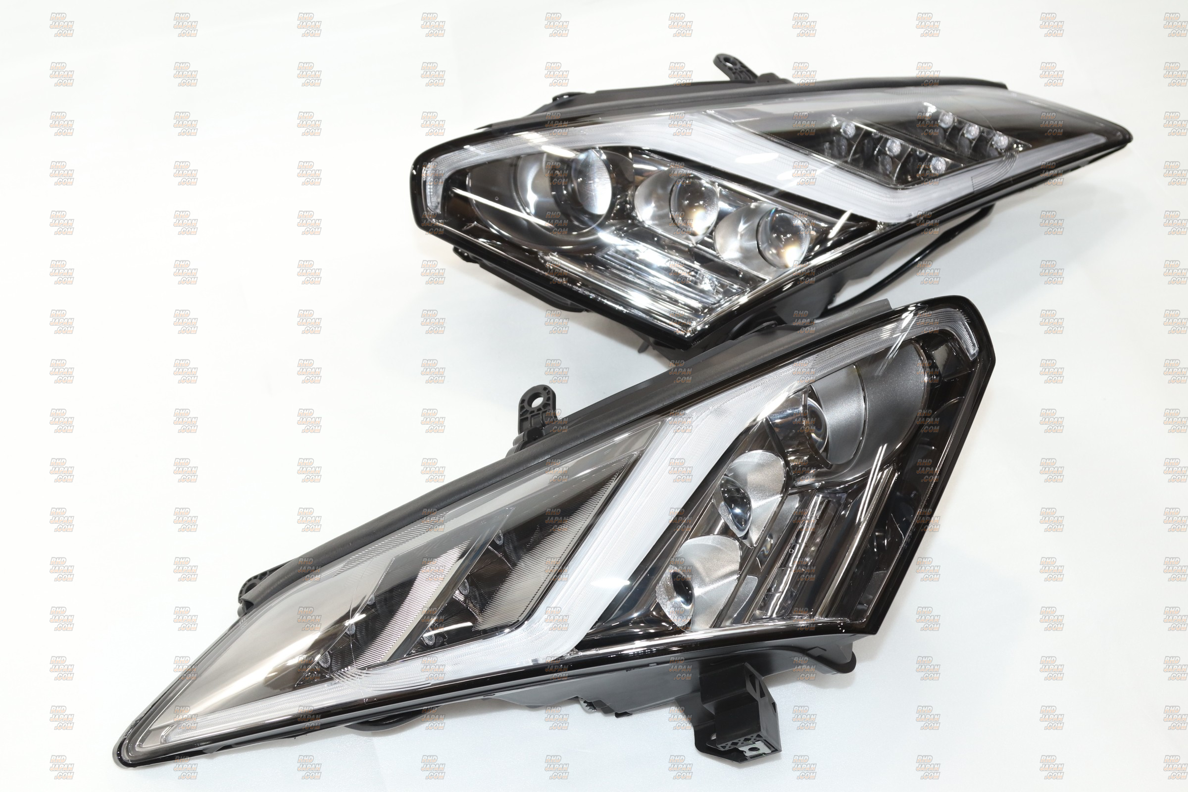 Valenti Jewel V Head Lamp Set Clear/Black Chrome - GT-R R35 - RHDJapan