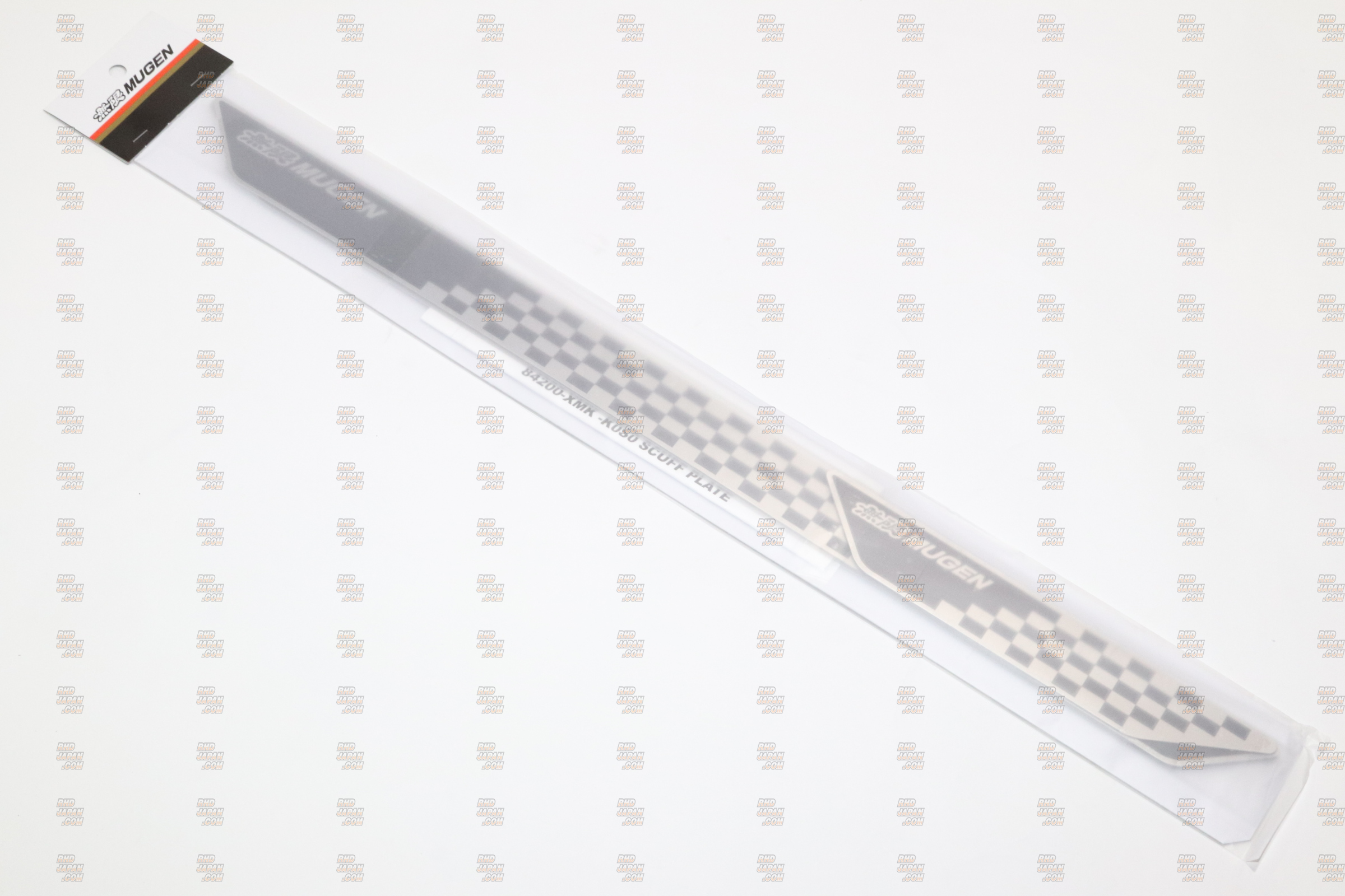 Mugen Door Scuff Plate Checkered Black - Fit Grace Shuttle