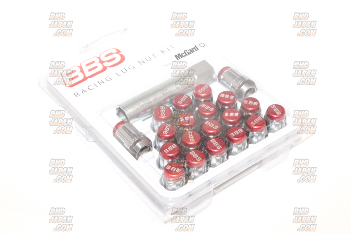 BBS Japan Racing Lug Nuts Set Red - M12P1.5 - RHDJapan