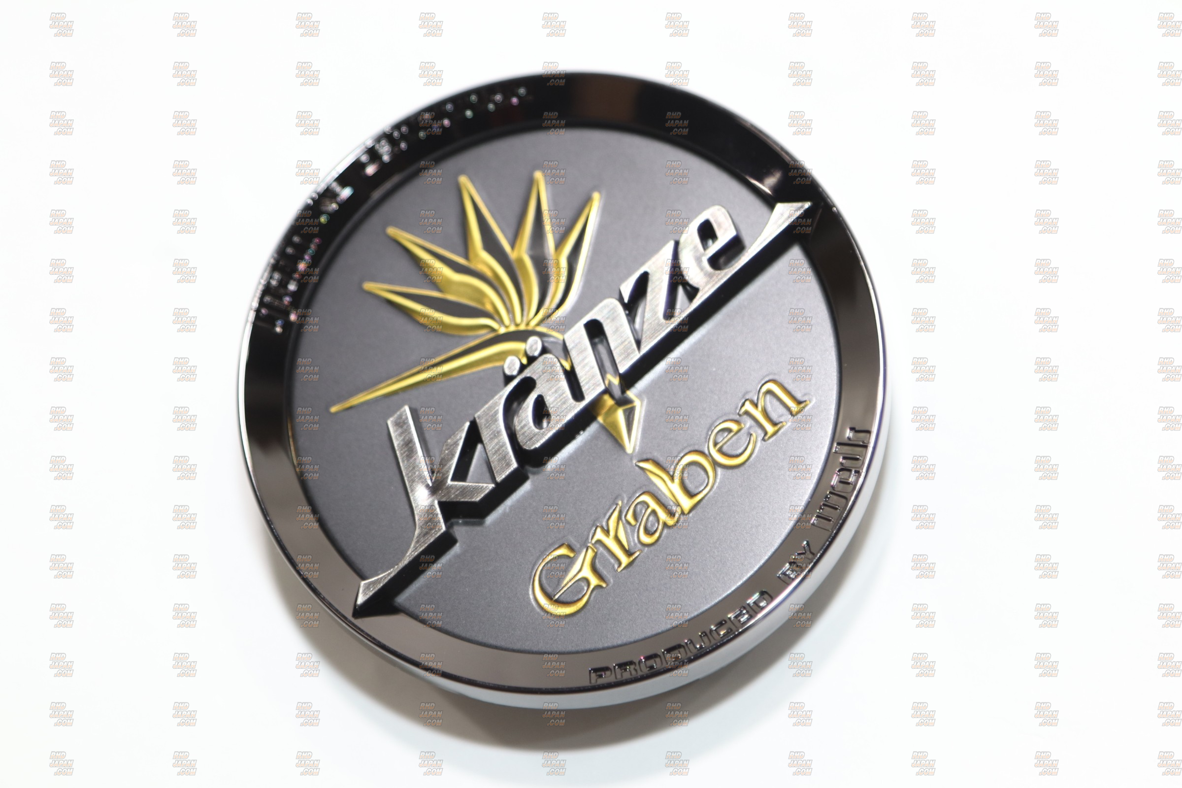 Weds Center Cap Kranze Graben Series - Black Black Black - RHDJapan
