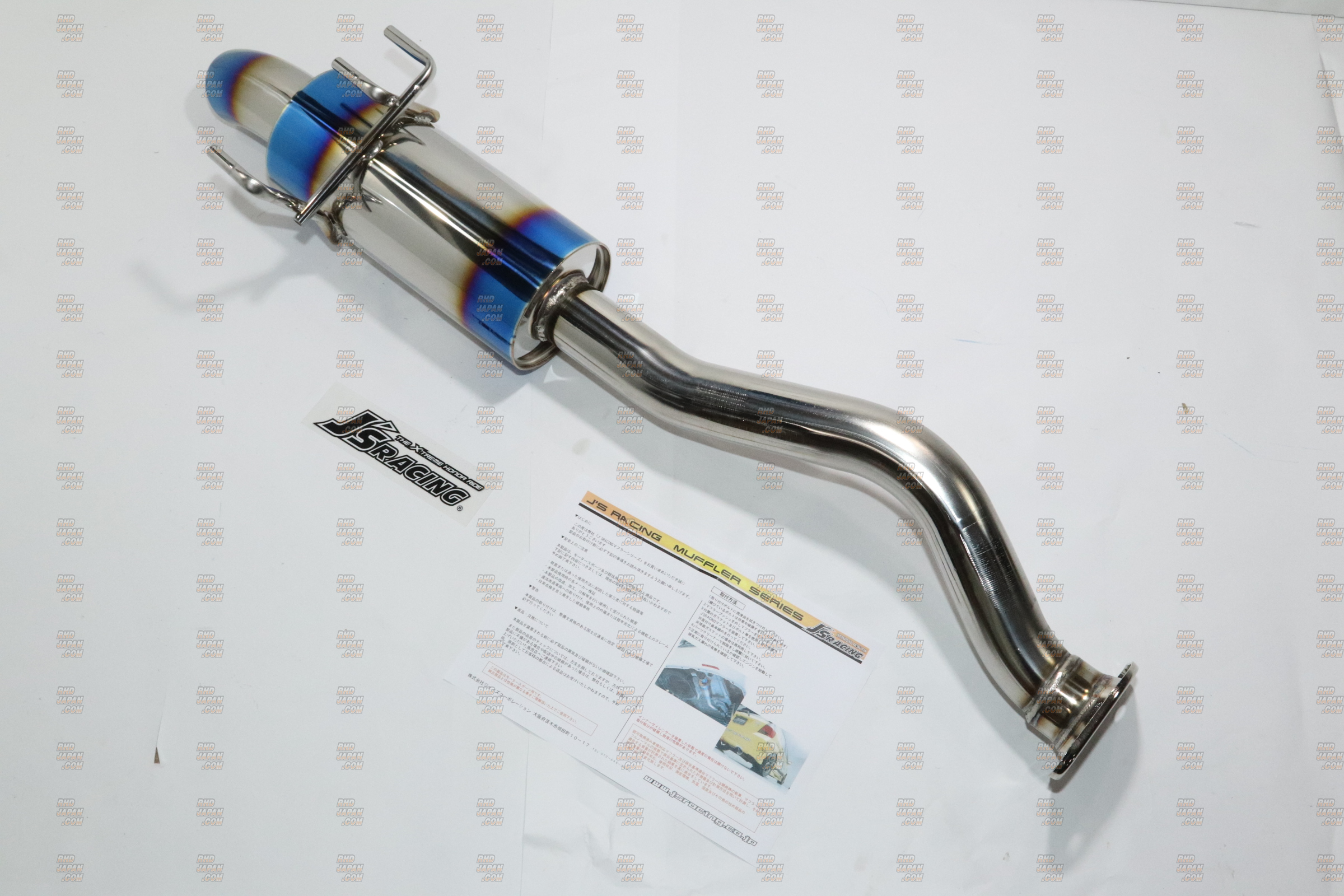 J's Racing R304 SUS Exhaust Muffler Rear Tail 60R - Civic FD2 Type