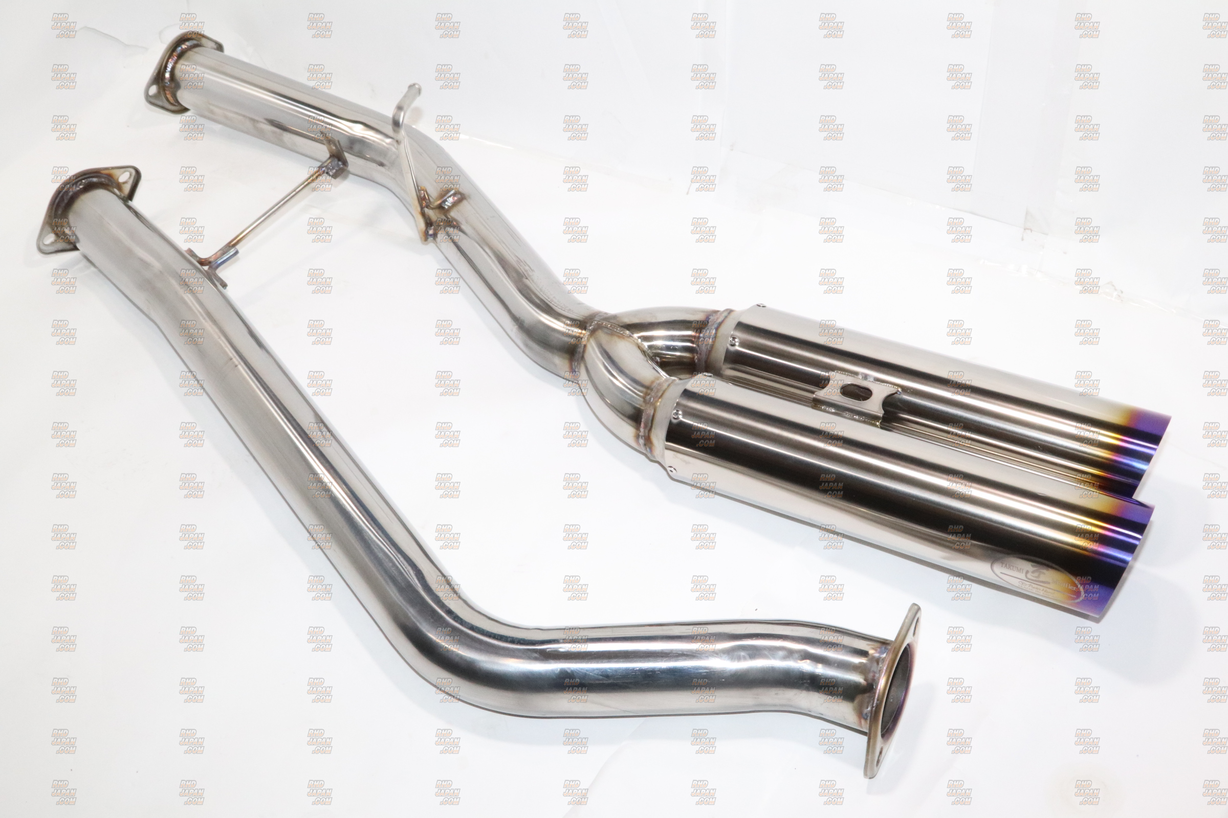 Reinhard #2 Dual Muffler Exhaust System Semi-Titanium for Circuit