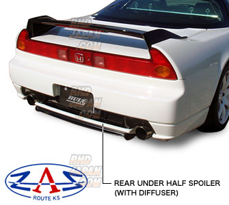 GT-NET ZAZ Route KS Rear Half Spoiler with Diffuser Type-R FRP
