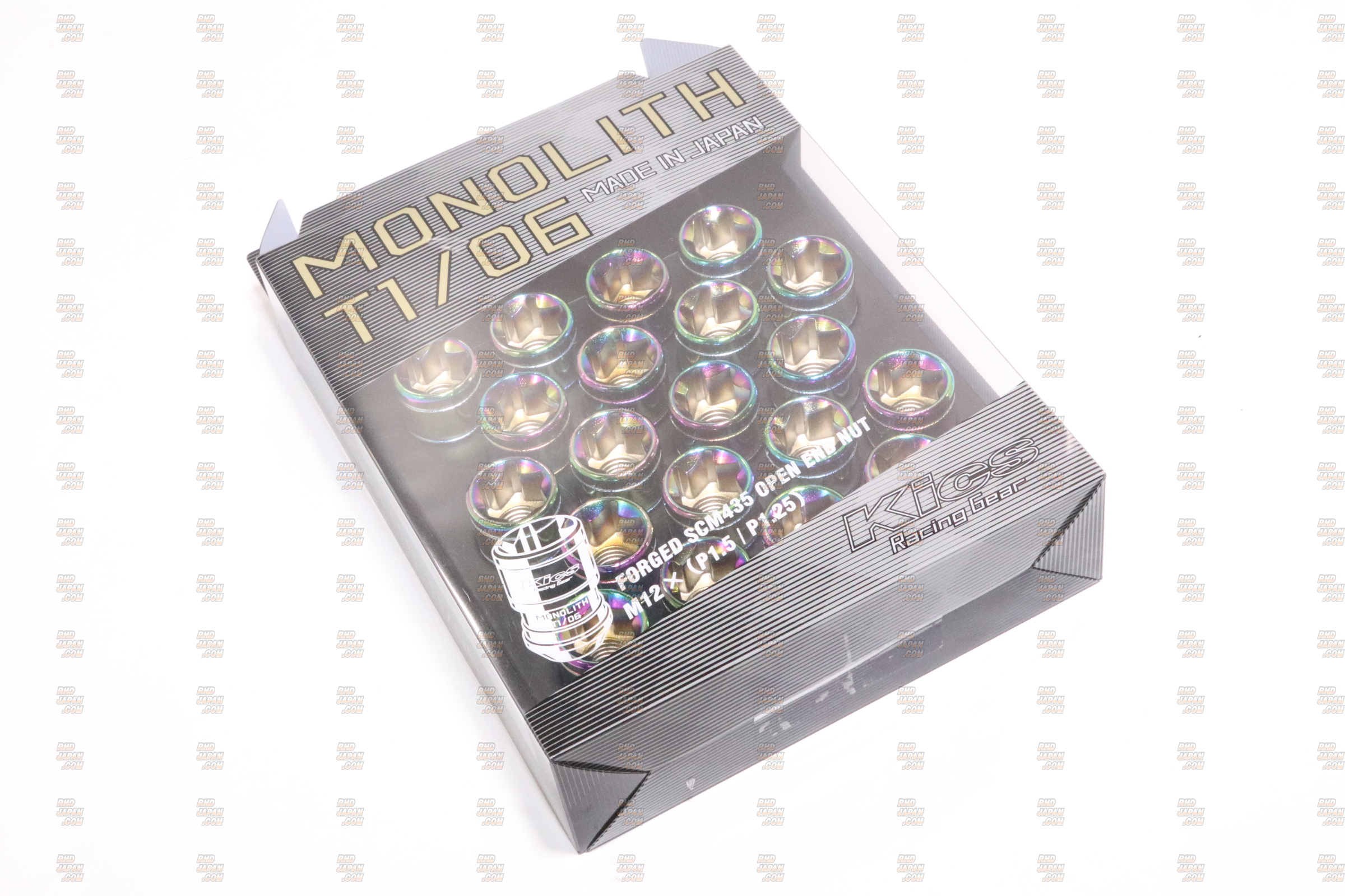 Kyo-Ei KICS Monolith T1/06 Open End Lug Nuts and Adapter Set