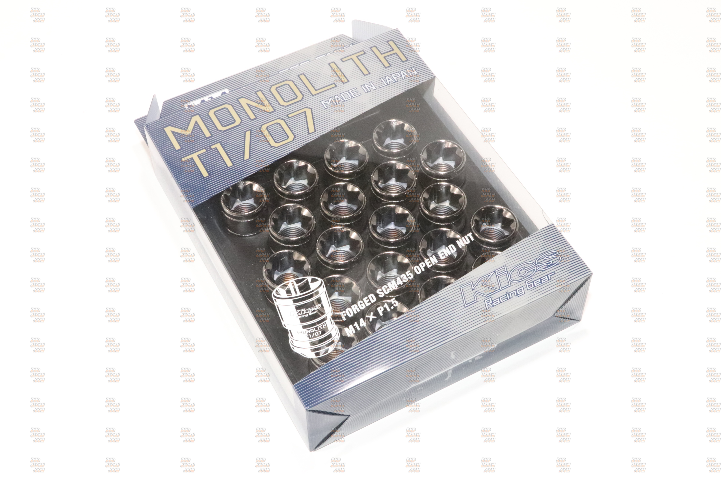 協永Kics MONOLITH T1/07 M14×P1.5 ネオクロ20本 Kyo-Ei KICS