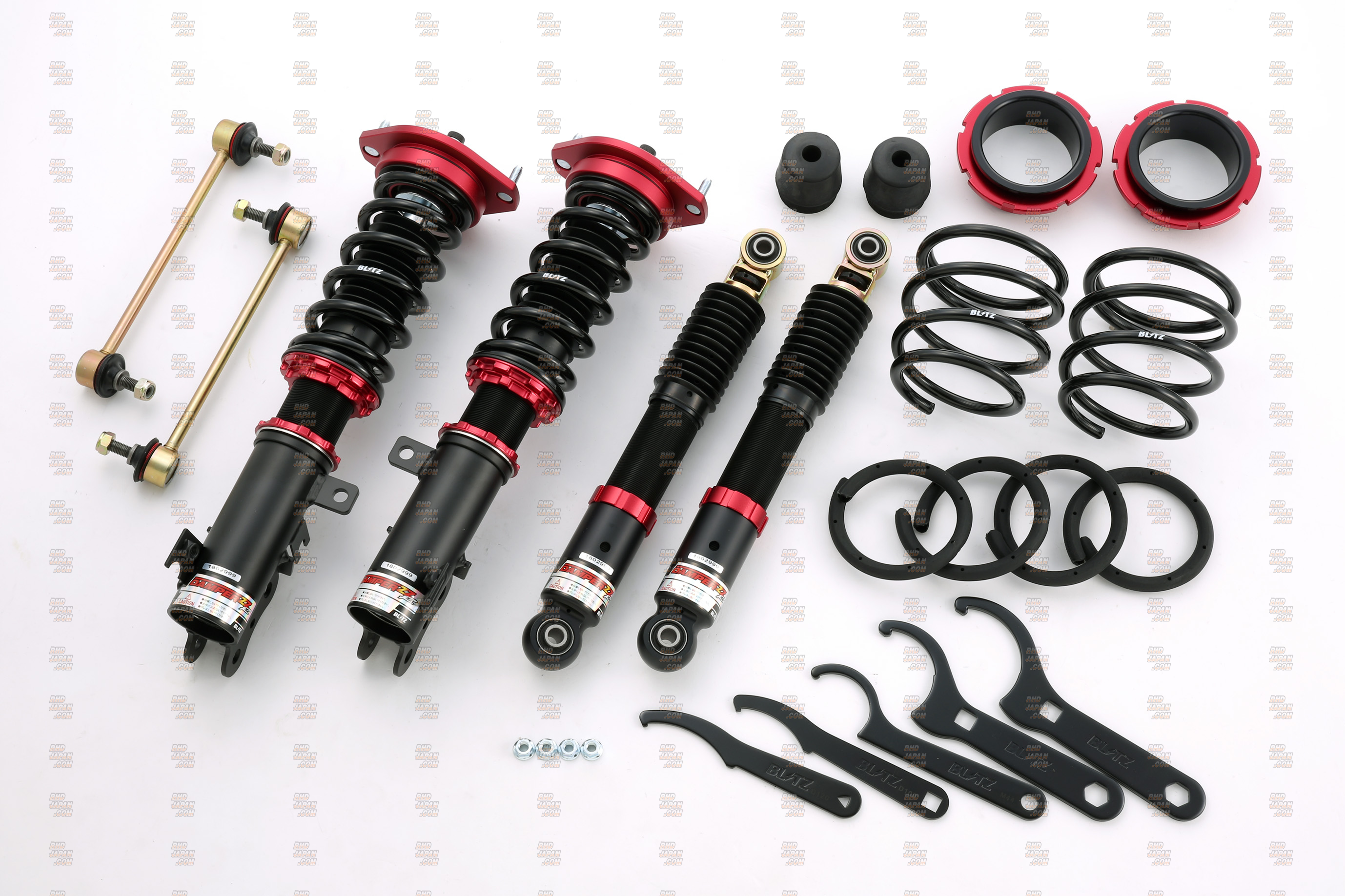 スズキ　BLITZ ZZ-R 車高調　リア　MK21S MH23S HE22S Blitz Damper ZZ-R Coilover Suspension - MJ23S HE22S MH23S - RHDJapan