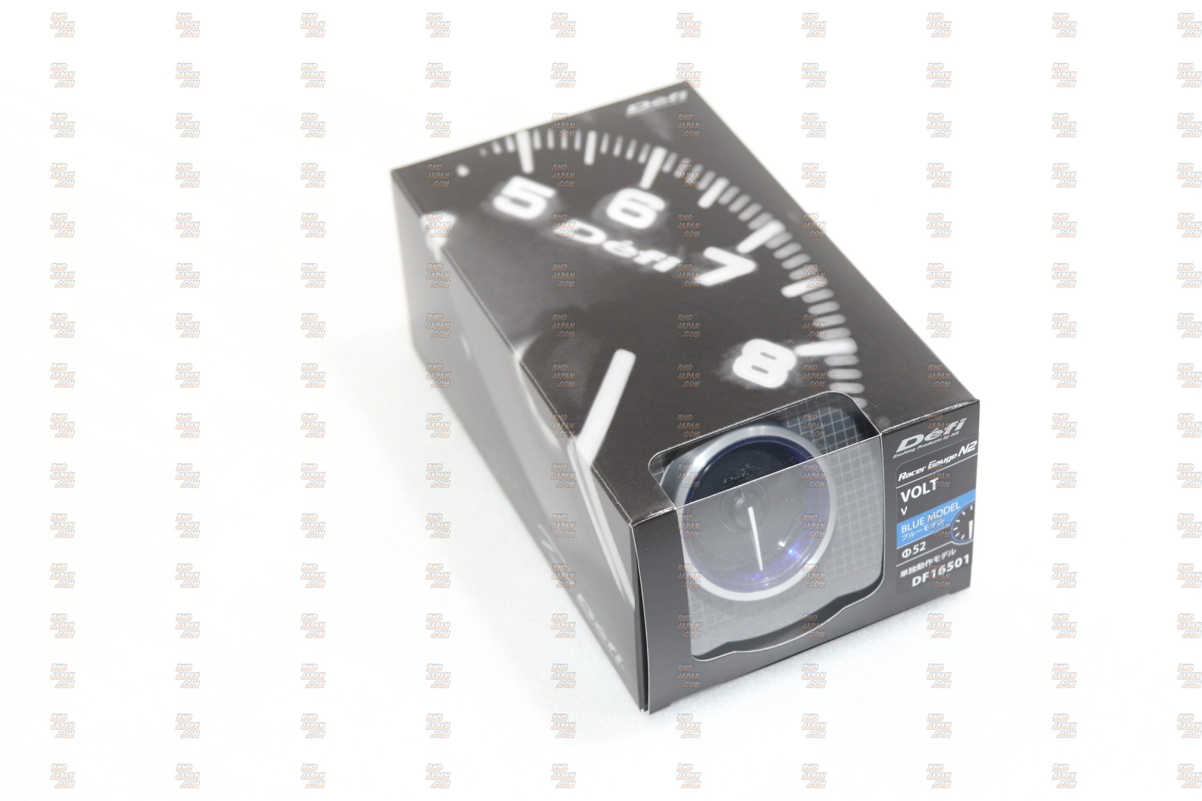 Defi Racer Gauge N2 Volts 52mm - Blue - RHDJapan