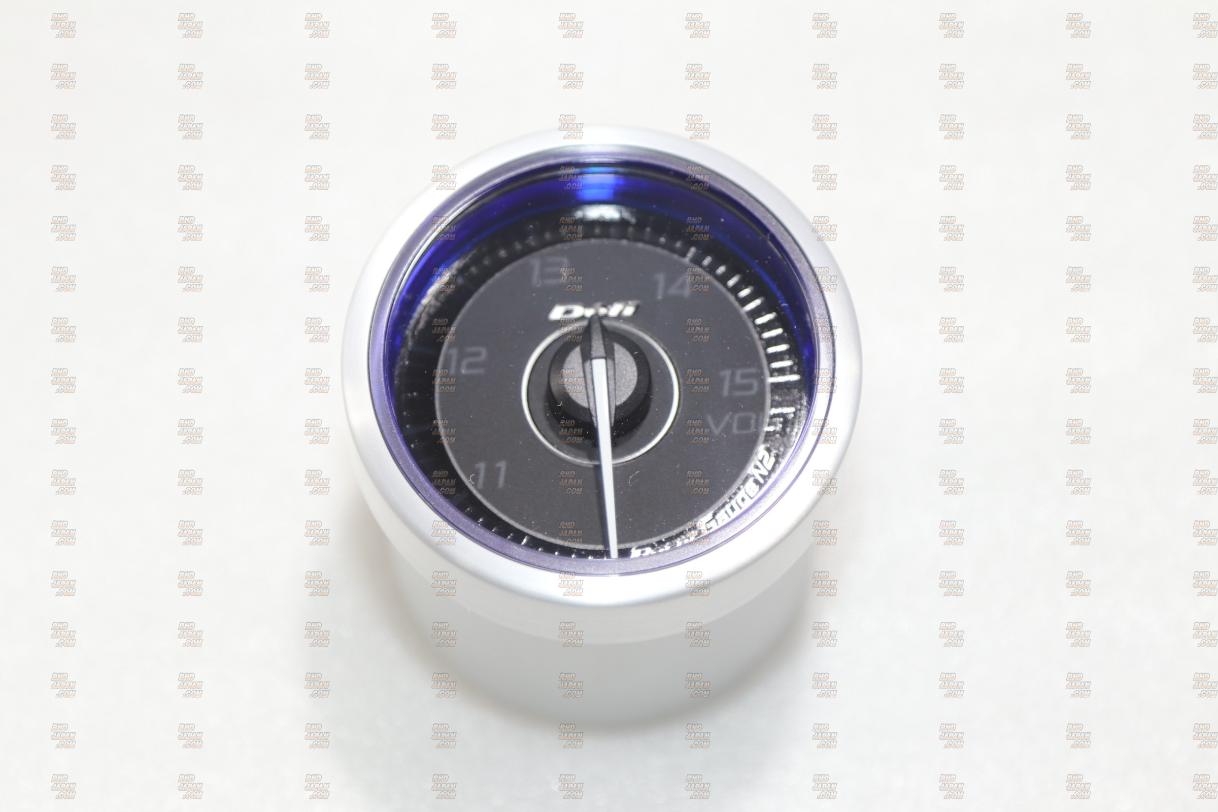Defi Racer Gauge N2 Volts 52mm - Blue - RHDJapan