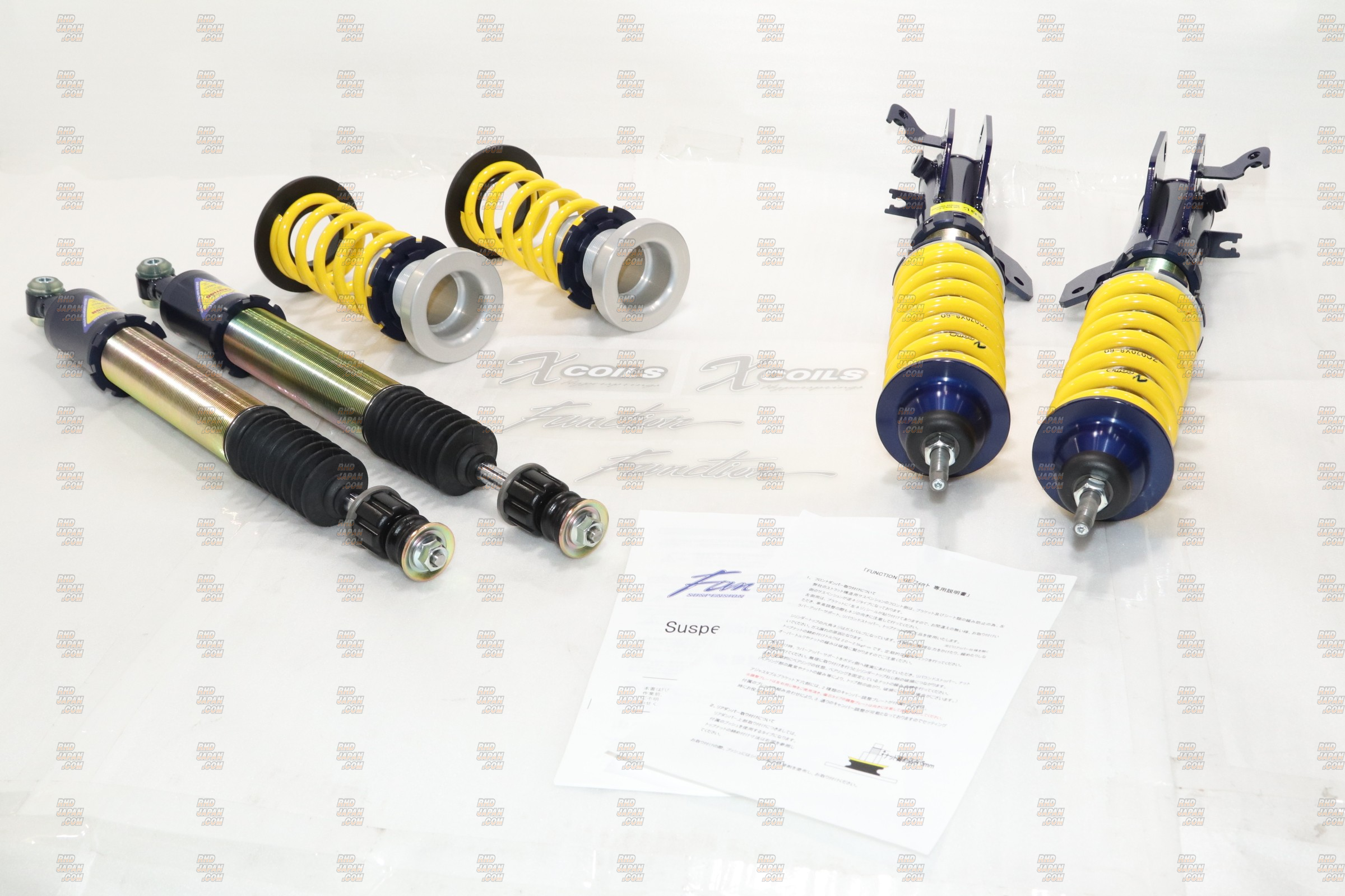Endless Zeal Function X Plus Coilover Suspension Hard - GE8 - RHDJapan
