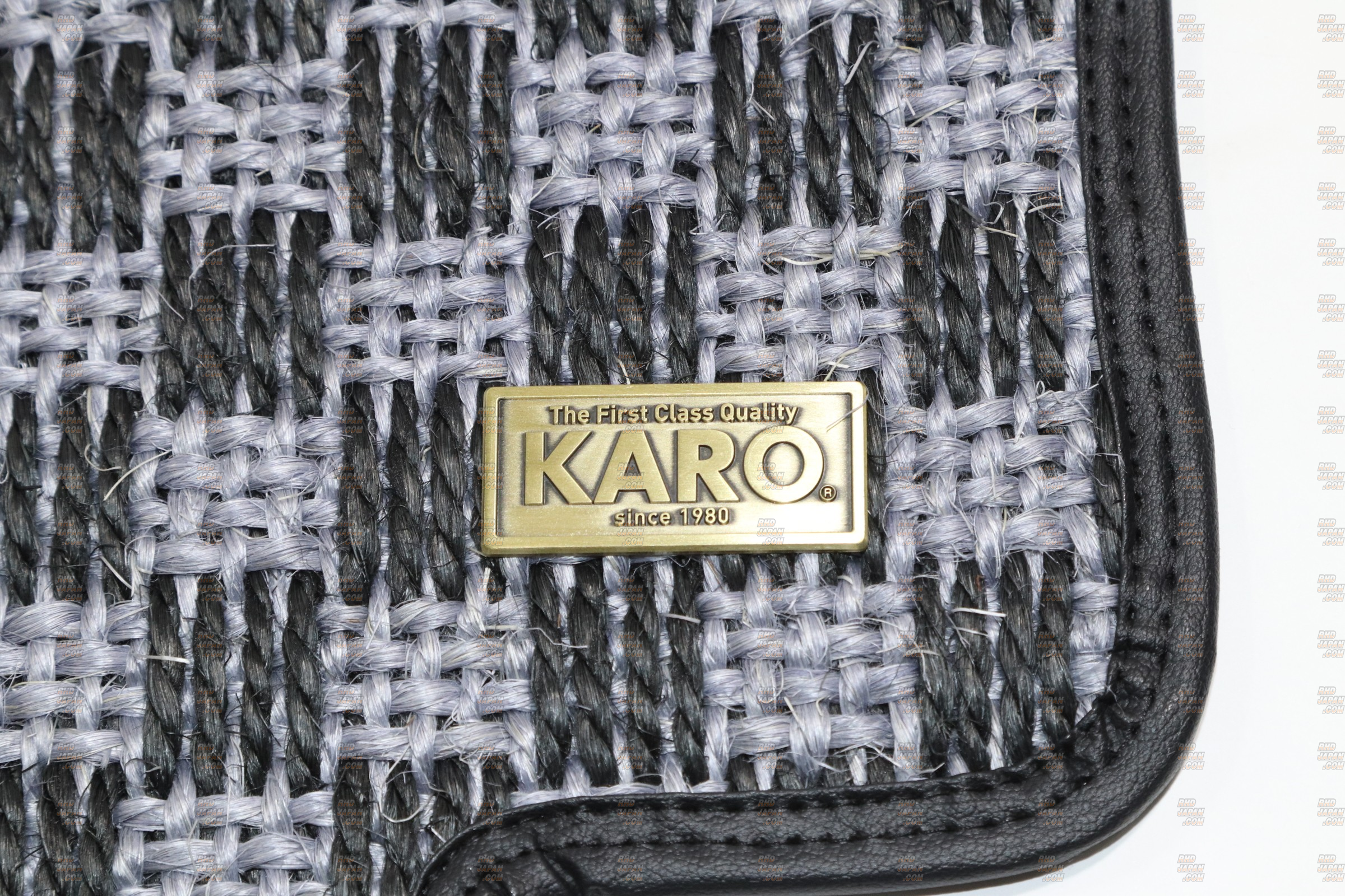 KARO Sisal Floor Mat Set Silver Black - ZC6 M/T - RHDJapan