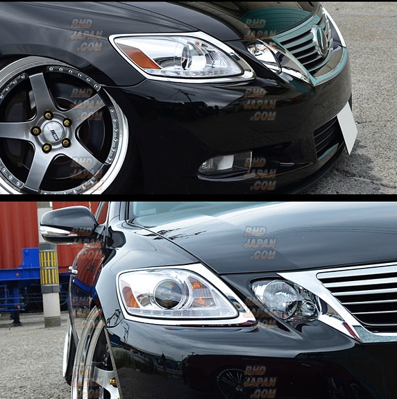 78 Works L Line Headlight Set V2 Chrome - GS350 GS430 GS450h GS460 