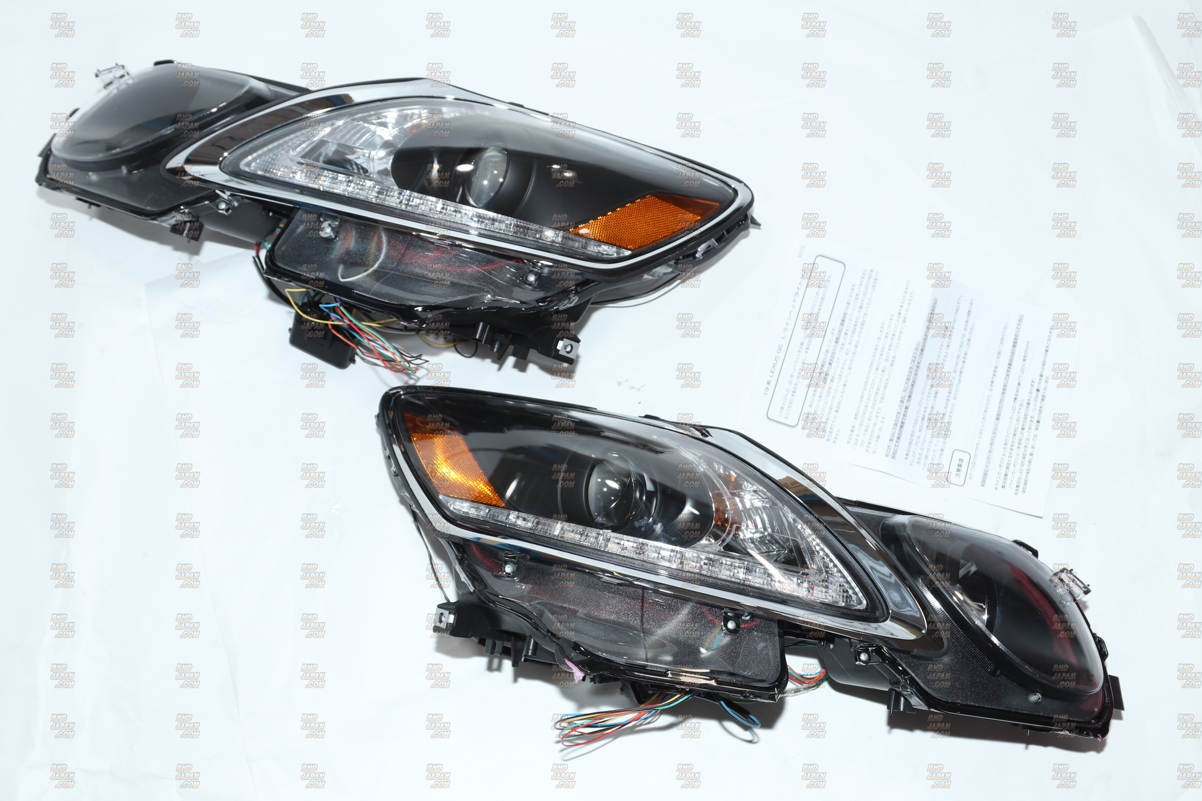 78 Works L Line Headlight Set V2 Black - GS350 GS430 GS450h GS460