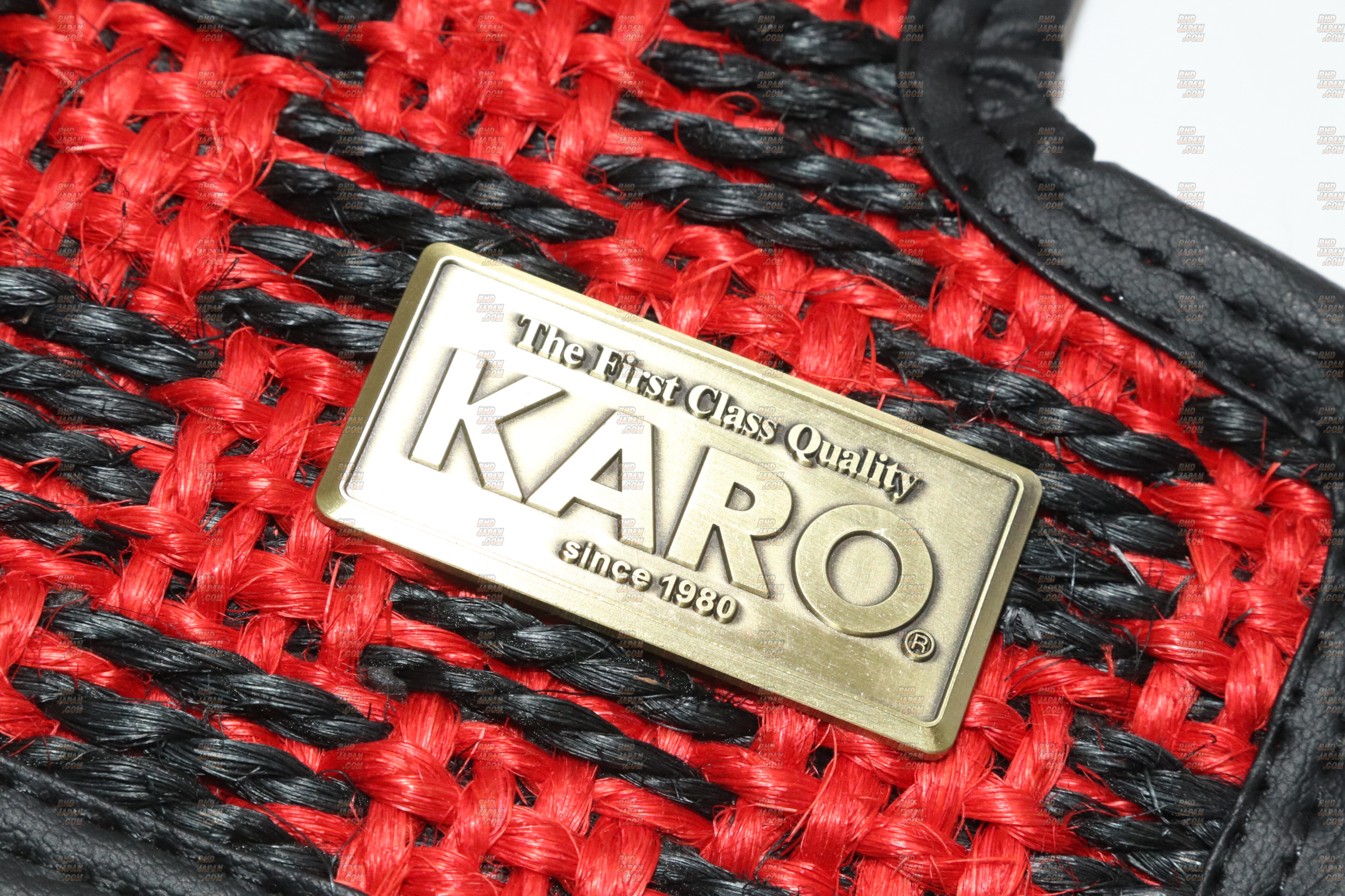 KARO Sisal Floor Mat Set Red Black - Civic Type-R FD2 - RHDJapan