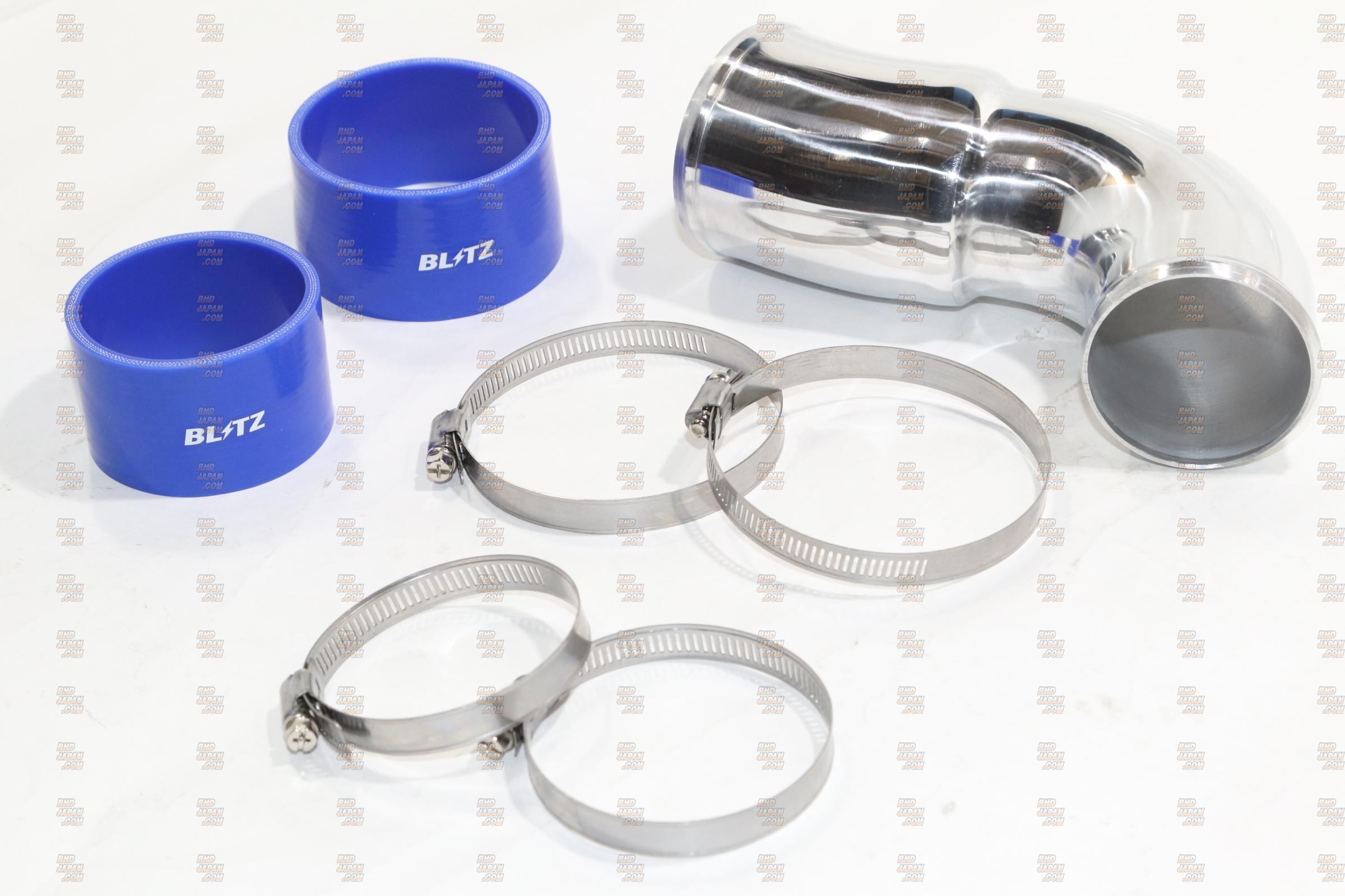 Blitz Suction Pipe Kit Blue Silicone - JZX100 - RHDJapan