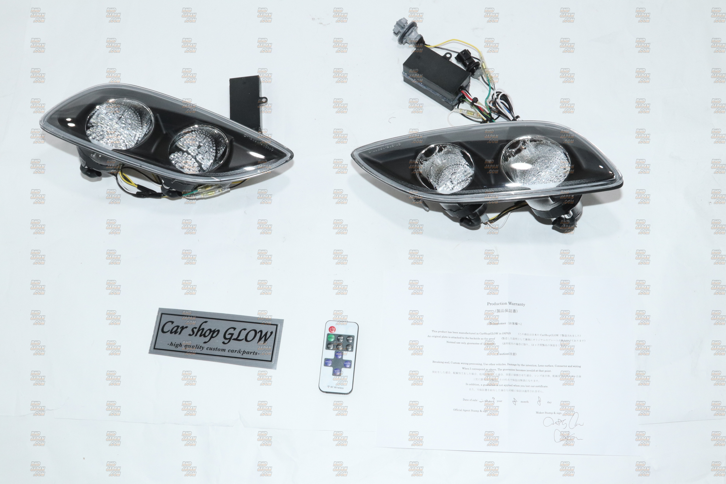 Car Shop GLOW LED Front Combination Lamp Set Version 3 Attack Light - FD3S after 1999