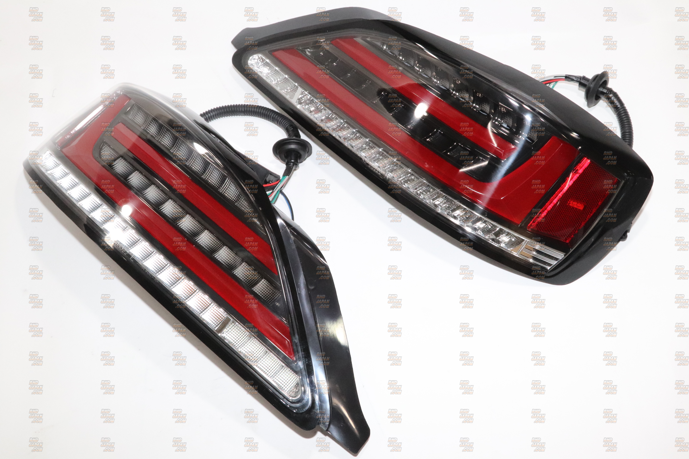 78 Works LED Fiber Tail Lamp Black Chrome - S15 - RHDJapan