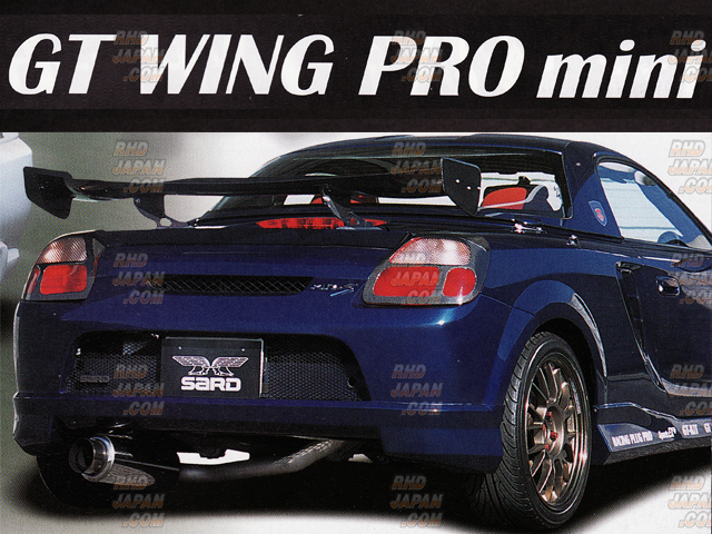Sard GT Wing Pro Mini 1400mm Carbon Fiber Plain Weave - Mid Mount