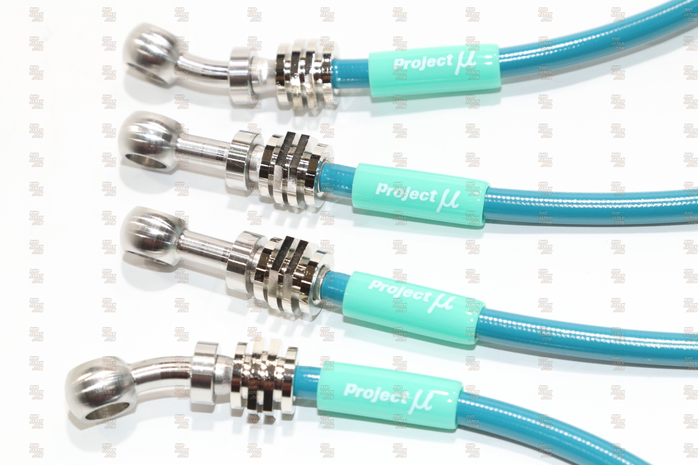 Project Mu Teflon Brake Line Stainless Fittings Green - GD1 GD2