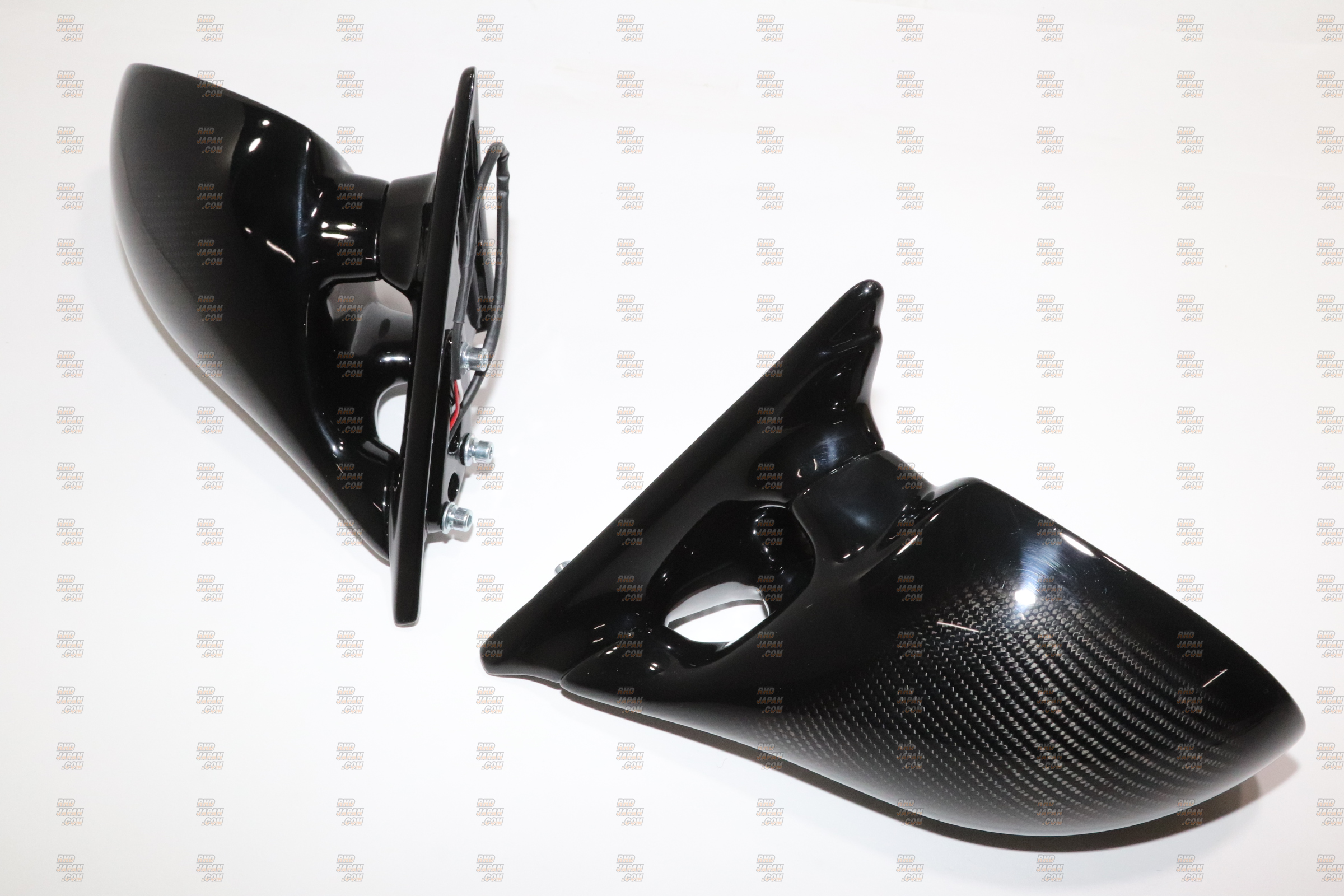 MINE's New Carbon Aero Mirror Set Carbon Fiber Clear Finish