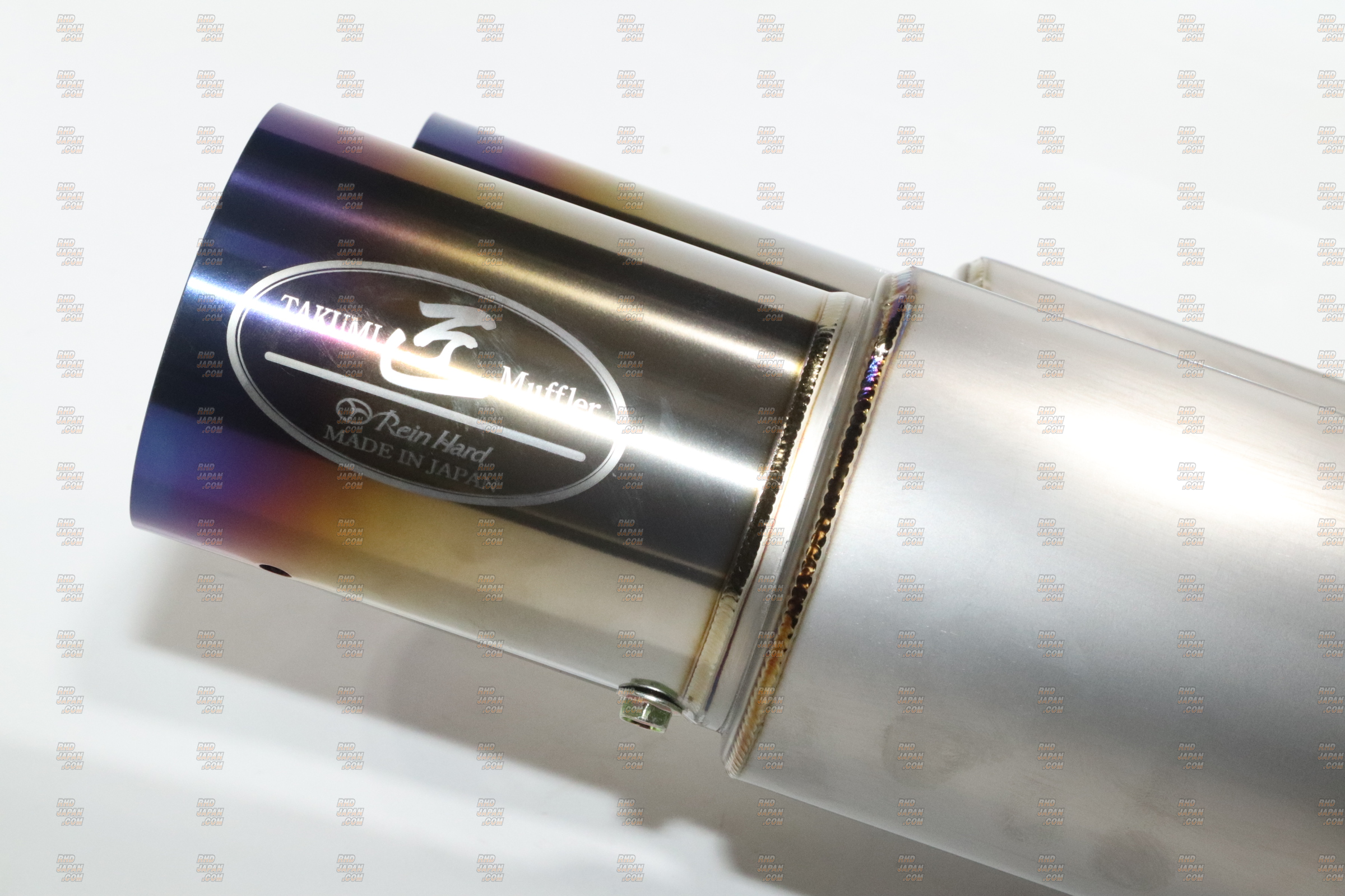 Reinhard #3 Cannonball Dual Muffler Exhaust System Semi-Titanium 