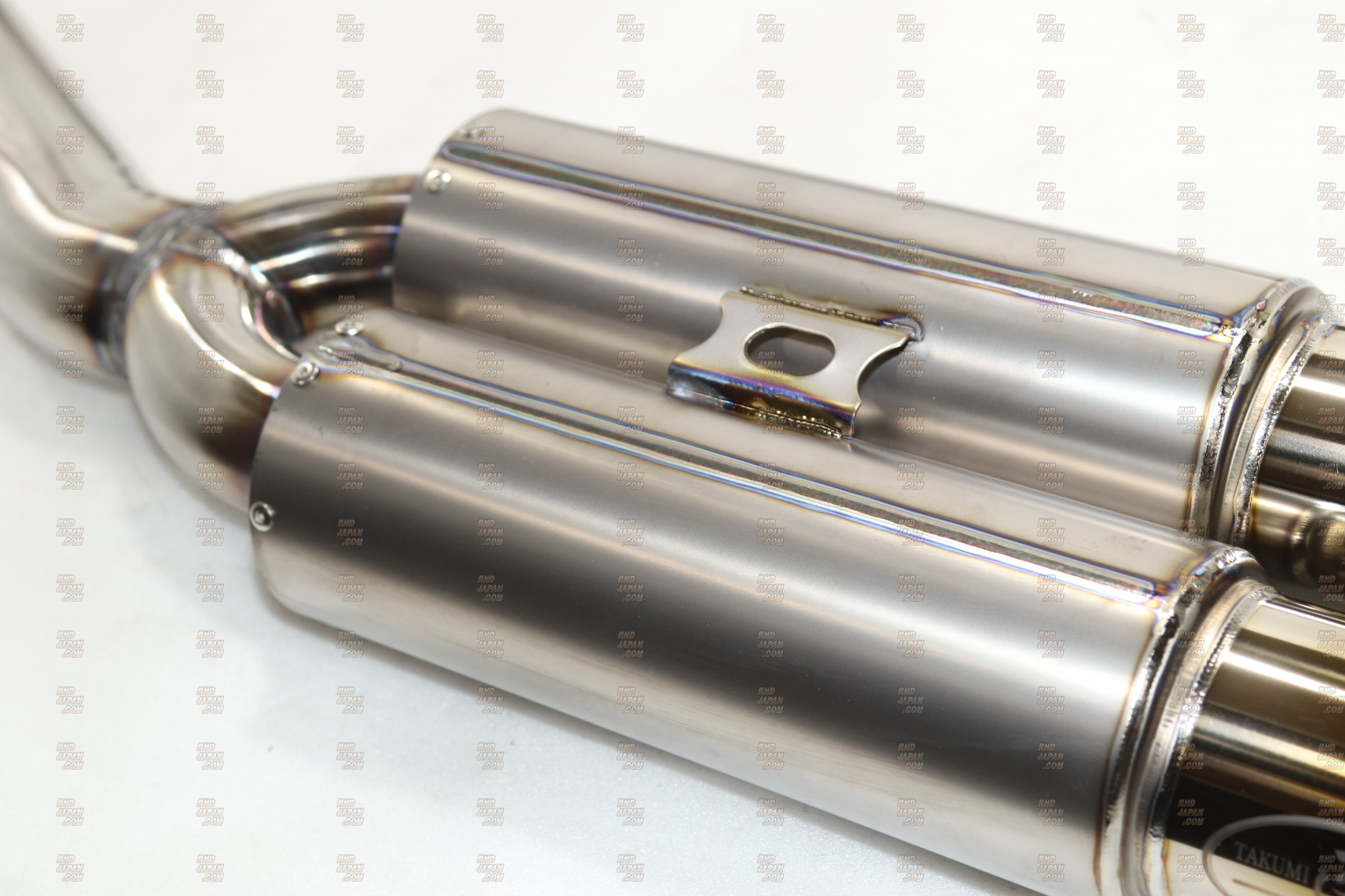 Reinhard #3 Cannonball Dual Muffler Exhaust System Semi-Titanium