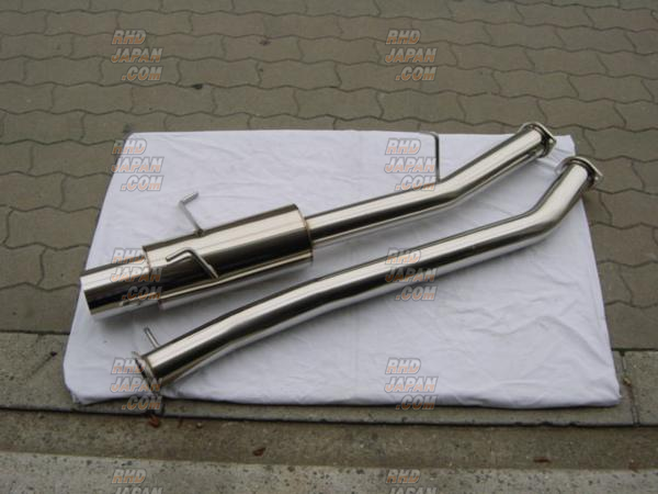 Be Free Exhaust Muffler All Stainless Steel with Titanium Tip - JZA80 2JZ-GTE Non-VVTi