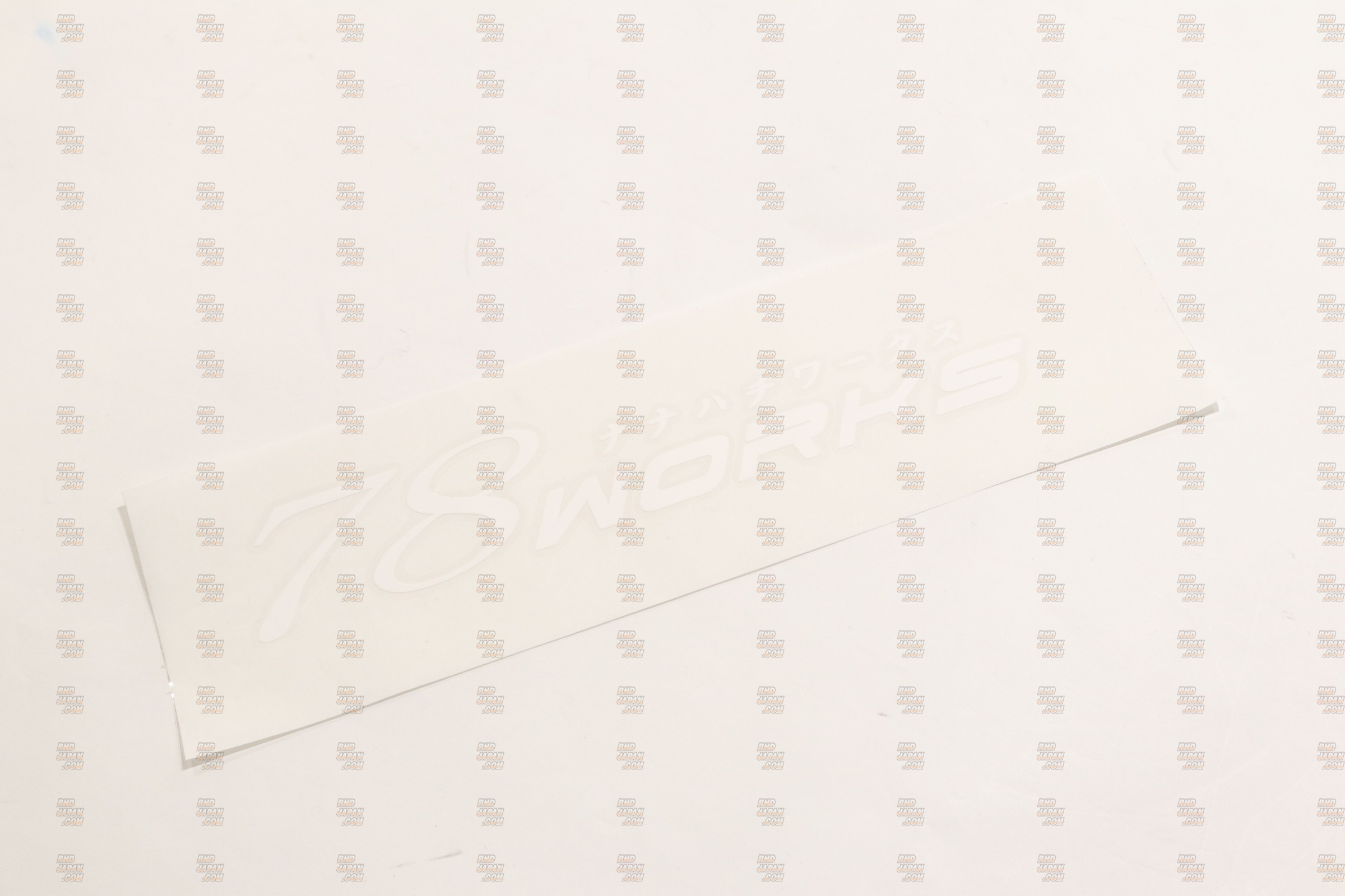 78 Works Logo Sticker - White